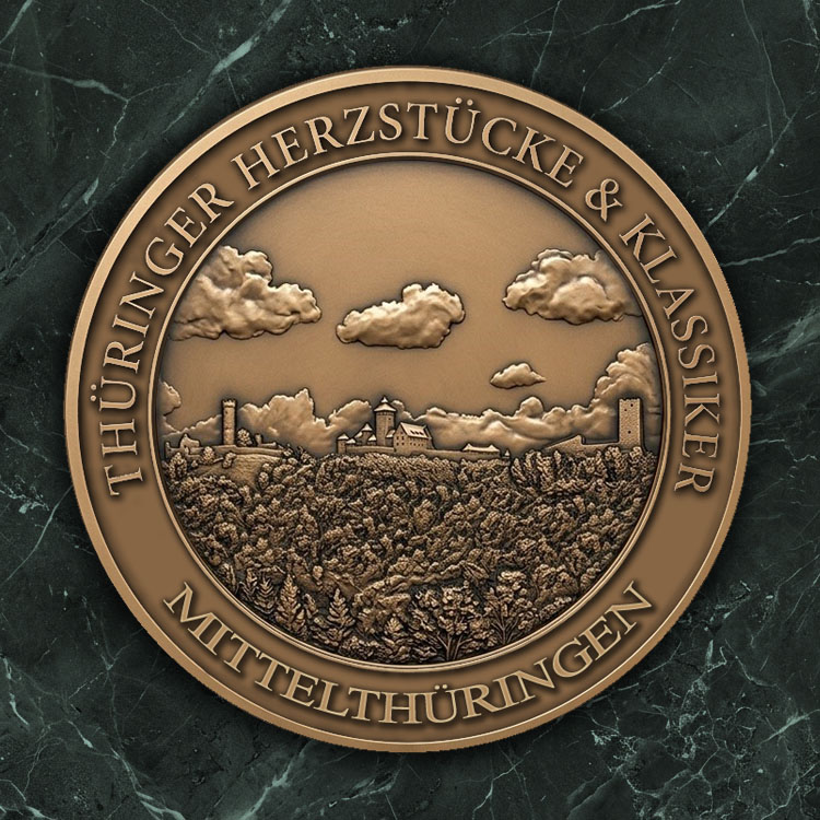 3D-Reliefmedaille  3D-Reliefmedaille „Die Drei Gleichen“