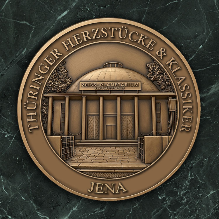 3D-Reliefmedaille  3D-Reliefmedaille „Zeiss-Planetarium Jena“