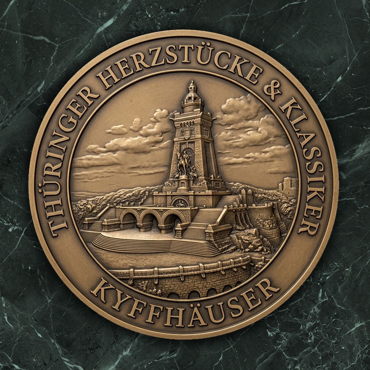 3D-Reliefmedaille  3D-Reliefmedaille „Kyffhäuserdenkmal“
