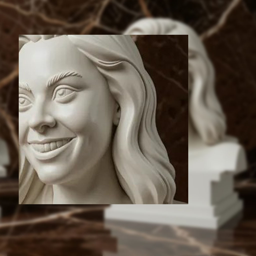 Detail 3D Büste
