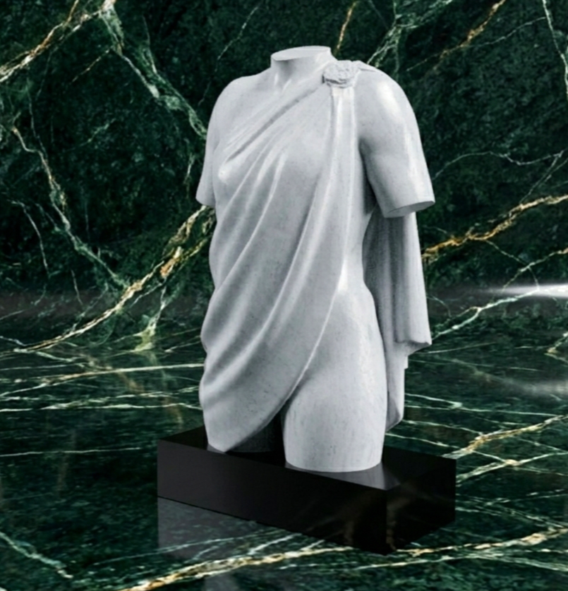 Klassischer 3D Torso mit Toga Faltenwurf - 3D-Manufaktur Erfurt