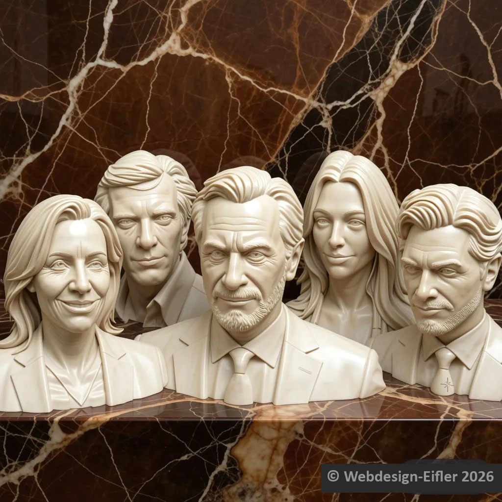 Exklusive 3D Personenbüsten